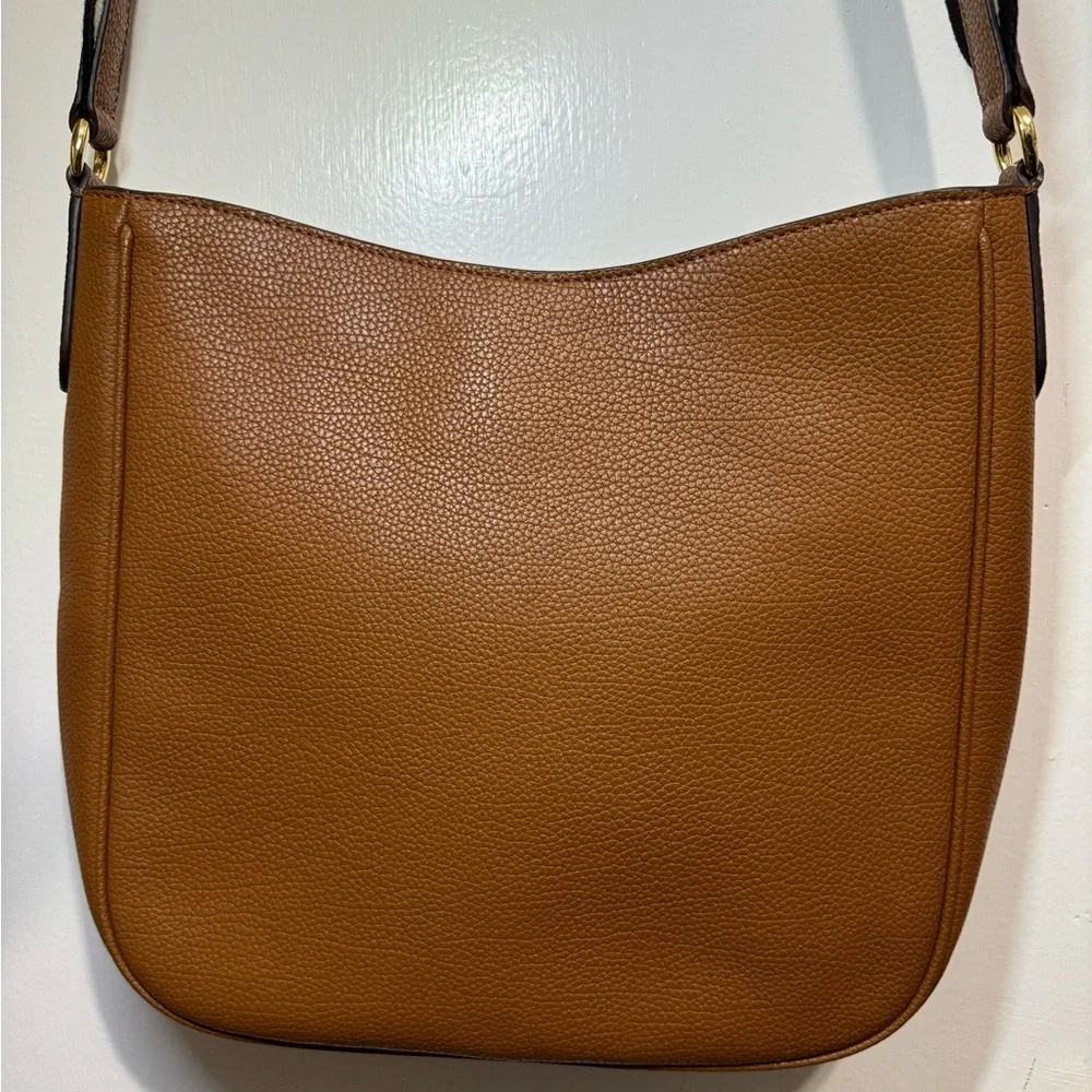 Ralph Lauren Pebbled Leather Large Cameryn Crossbody Bag